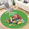 M-Mario Bros. Plumber Office Round Area Rug, Indoor Mat Suitable For Office, Under Office Chairs Bedroom Living Room Home Decor, DT1212023