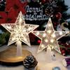 15/18cm Christmas Decoration LED Star Light Christmas Tree Pendant Ornaments for Home Decor Navidad New Year 2025 Gift Accessory