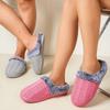 Couple's New Versatile Fluffy Slippers Warm and Faded Fluffy Cotton Mop Non-slip Piled Thickened Cotton Slippers