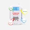 2 в 1 детектор утечки природного газа угарного газа, датчик метана, пропана, голосовая подсказка, светодиодный дисплей, газовый анализатор с вилкой европейского стандарта для дома