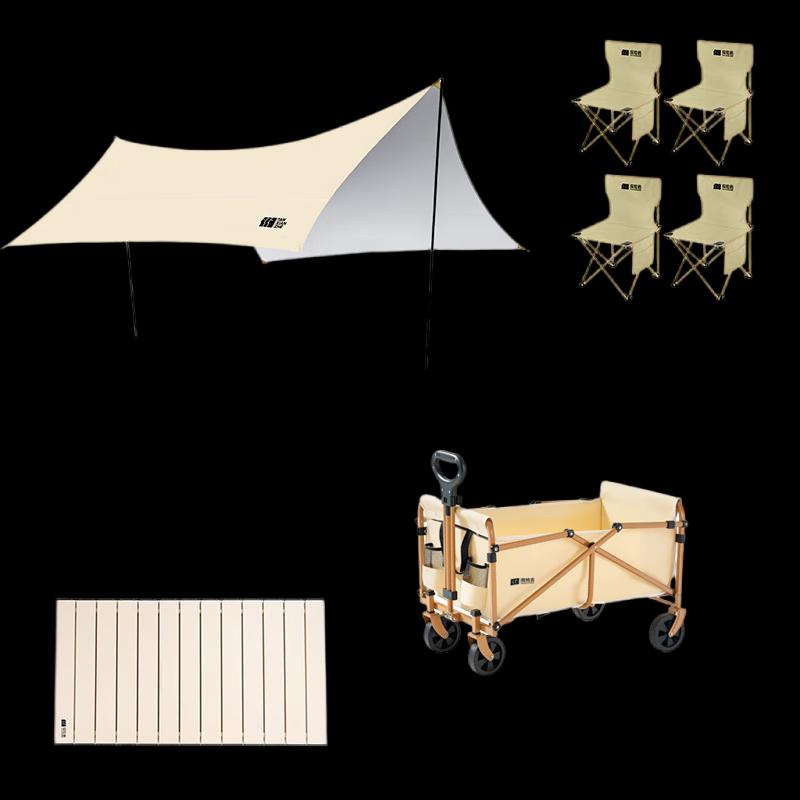 Explorer Outdoor Camping Set with Canopy and Cart