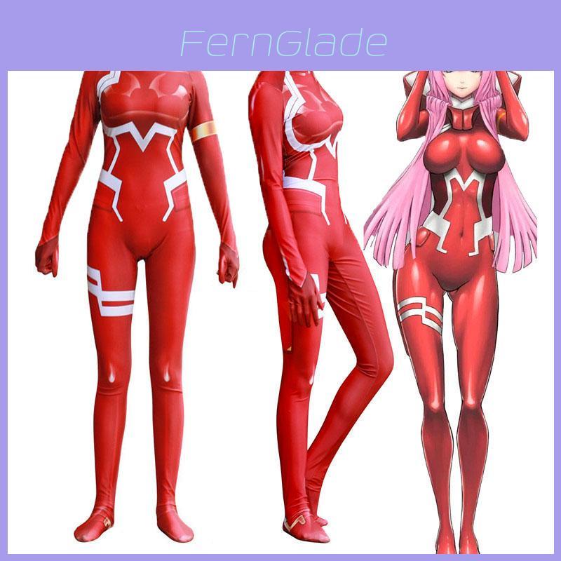 Элегантный Косплей Боди Zero Two 02 из Darling In The Franxx Идеально Подходит для Тематических Вечеринок