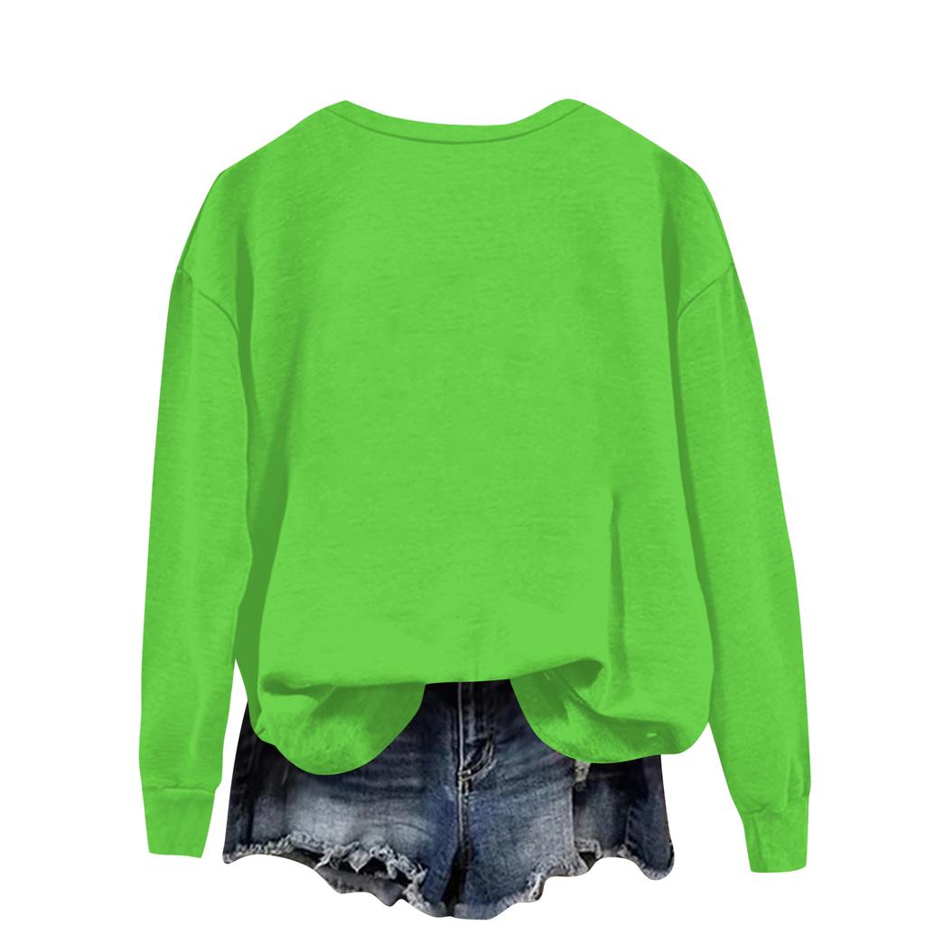 Women's Fashion Casual Long Sleeve Loose Printed Sweatshirt