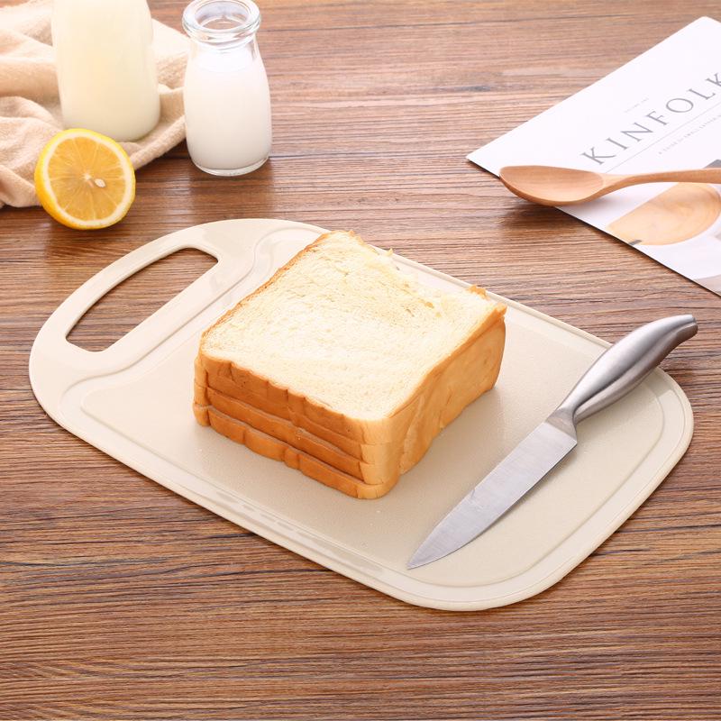 Eco-Friendly Wheat Straw Chopping Block Nonslip Anti Overflow Cutting Board