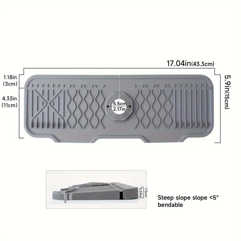 Брызговик для кухонной раковины, силиконовая ручка для смесителя, поддон для капель, многофункциональная сушильная подкладка, подставка для губки и столешница в ванной комнате,