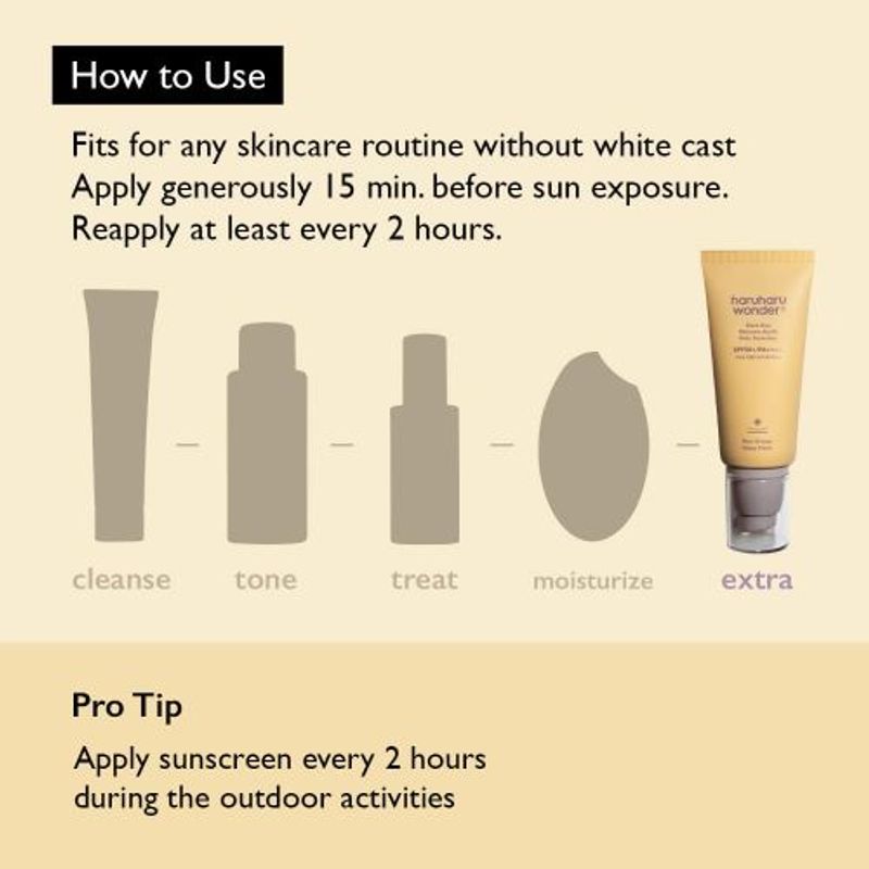 HARUHARU WONDER Солнцезащитный крем для лица Black Rice Moisture Airyfit Daily Sunscreen 50 мл