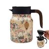 Vintage Floral Pattern Tea Thermos Built In Infuser 1000ml Floral Tea Kettle Stewed Teapot Tea Separation Water Bottle