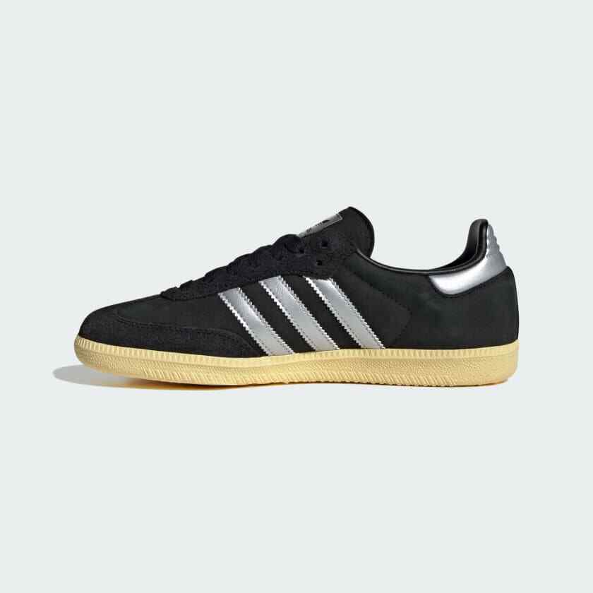 IE8128 adidas Originals Samba OG Черный Матовый Серебристый Почти Желтый (Женский)