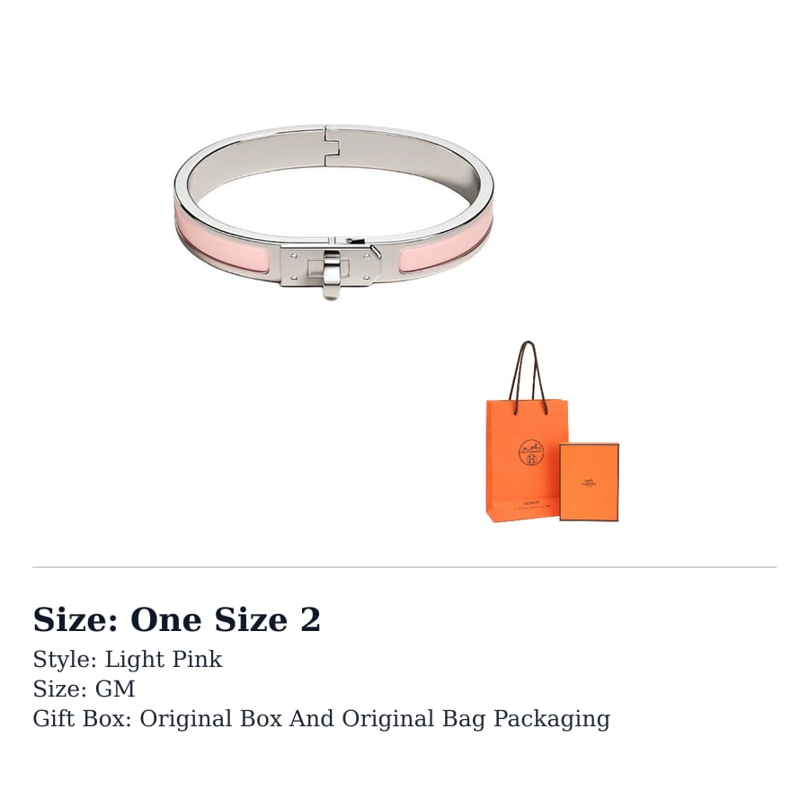 HERMES Mini Clic Kelly Bangles Women's Light Pink H200004FP1Z