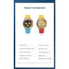 Colorful Rainbow Crystal Bezel Chronograph Watch Men Casual Sport Quartz Wristwatch with Date Function