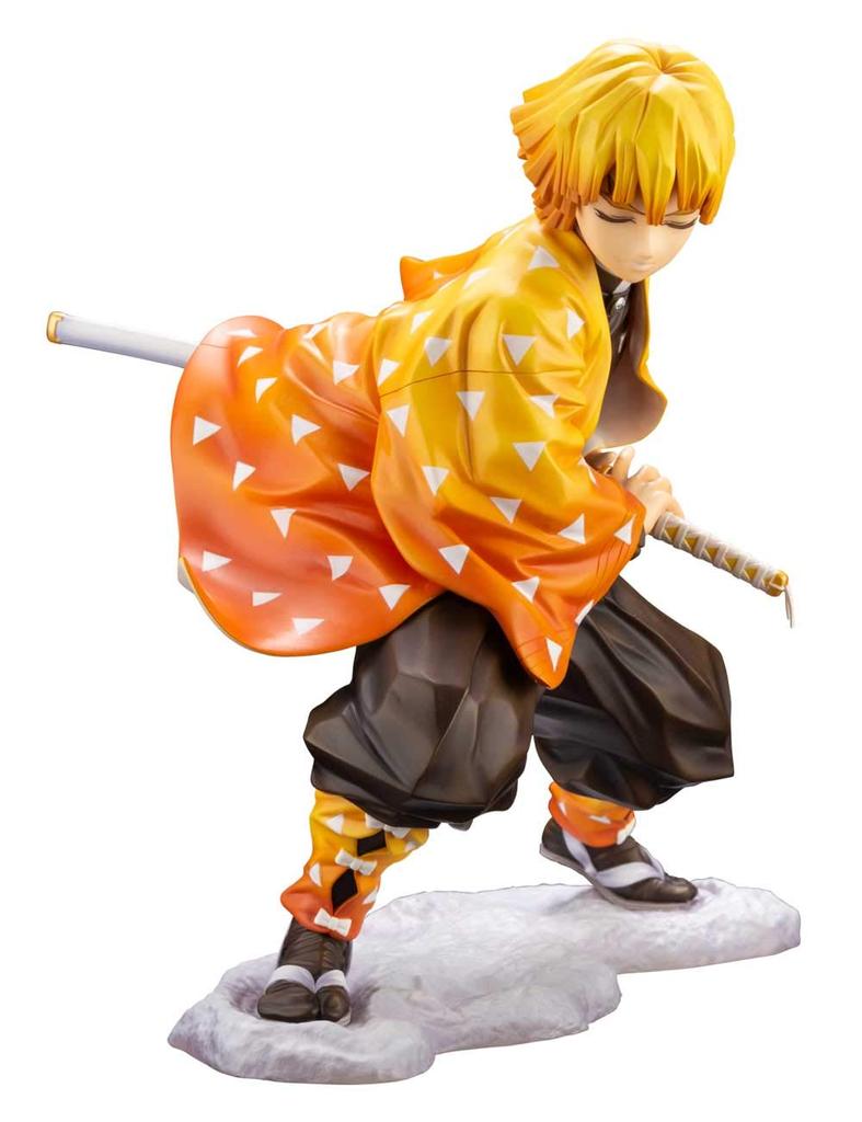 ARTFX J Demon Kimetsu no Yaiba Zenitsu Agatsuma масштабная окрашенная ПВХ готовая фигурка Slayer 1/8