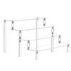 East Leaf Acrylic Display Stand, Display Stand, Shelf, Figure Collection Case, Tiered Display Stand (4 Tiers, 40cm Wide)