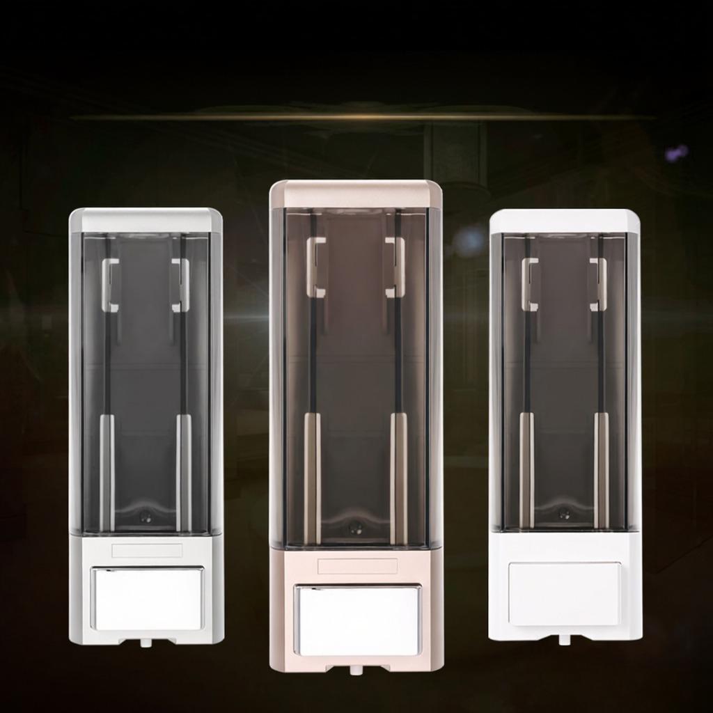 CHUANGDIAN Manual Single Bottle Wall Mount Soap Dispenser 500ml Liquid Hand Cleanser Washroom Lotion Dispenser for Hospital Home Hotel Bathroom