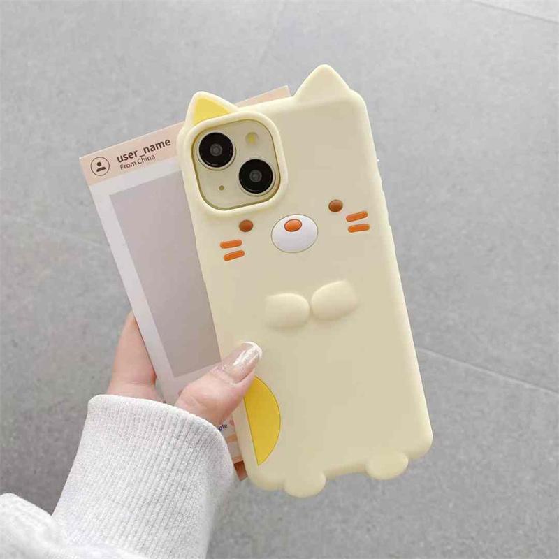 Модный милый мягкий силиконовый чехол для телефона iPhone 16 15 14 13 12 11 Pro Max противоударный чехол