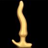Золотые силиконовые анальные пробки для жопы, удлиненные, глубокие анальные пробки, расширенный анальный клуб, женская мастурбация