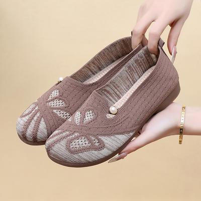 Женская обувь Обувь для мамы Тканевая обувь Обувь на плоской подошве Обувь на мягкой подошве Одинарная обувь Повседневная обувь