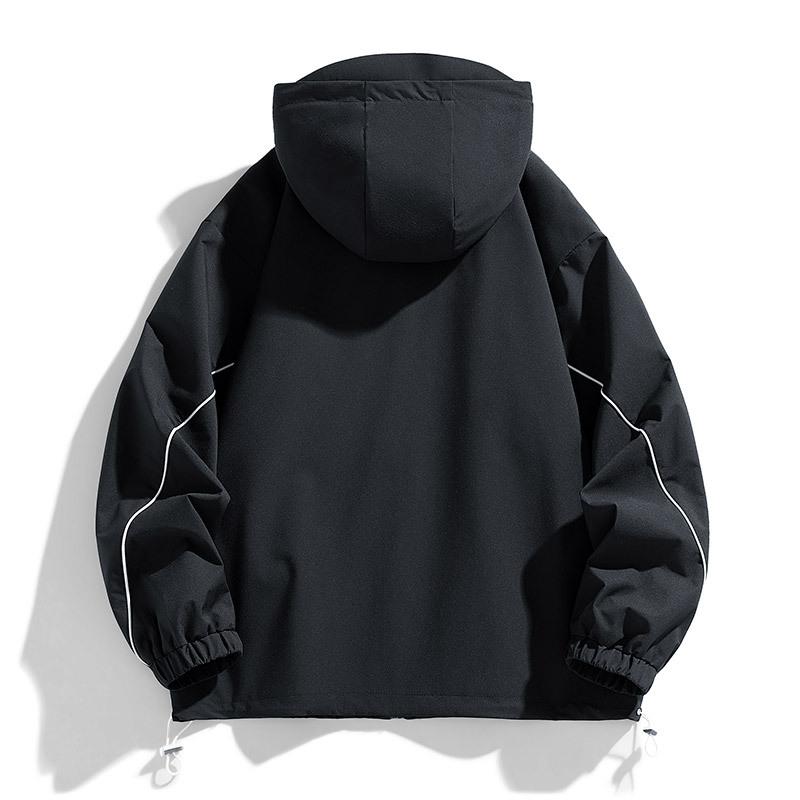 Повседневная мужская куртка, водонепроницаемая куртка, мужская осенняя куртка с капюшоном, увеличенная, большого размера, красивая куртка с инструментами