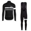 Men Women Cycling Long Sleeve Jersey Set Pro Team Style Breathable Compression Top Road Bike Ride