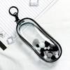 Clear Figure Display Bag with Metal Buckle Waterproof PVC Zipper Dustproof Portable OB11 BJD Doll Carrying Case Hanging Storage Bag