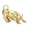Wall Street Copper Bull Brass Animal Statue Artwork Desktop Decoration for Office Bedroom Bookshelf 