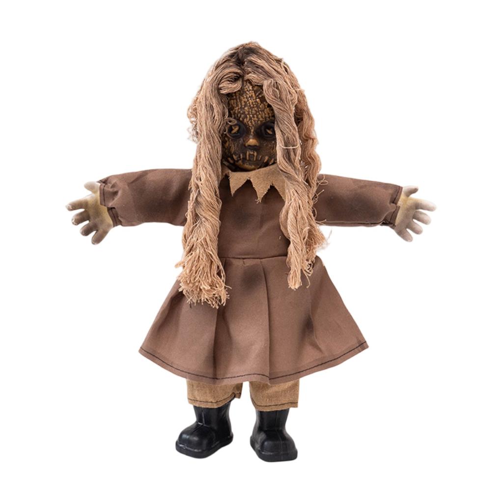 Halloween Horror Doll Ornament Pumpkins Witch Vampires Rupture Doll Atmosphere Decoration Props