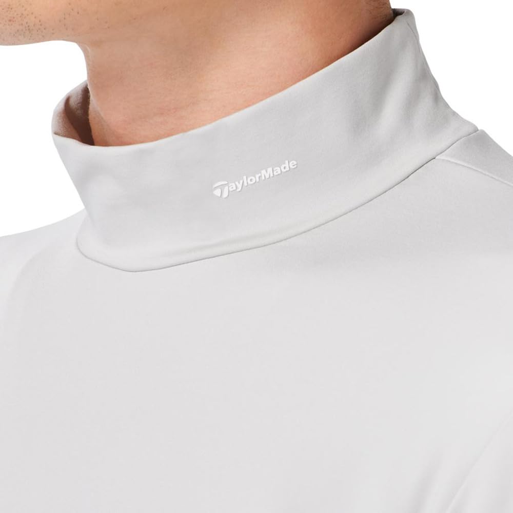 TaylorMade Windblock L/S Mock, Light Gray, Size L, Men's, 2024FW UN333