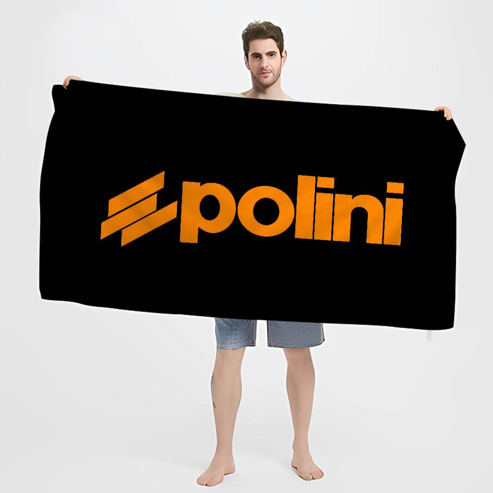 Components brand P-Polini motorcycle Anime Beach Swimming Towel Soft Absorbent Washcloth Children's Gifts for Kids Travel Gym