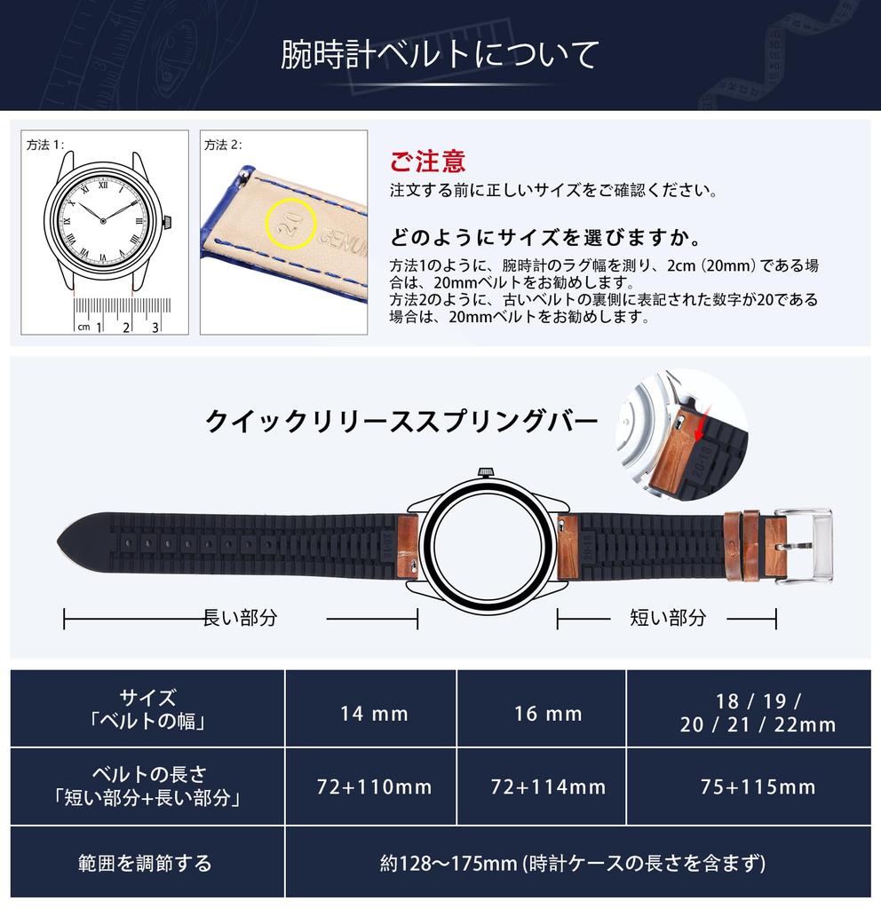 BINLUN Кожаный ремешок для часов с быстрым выпуском с узором крокодиловой кожи, с силиконовым дышащим сменным ремешком для мужчин и ремешком 20 мм, выпуск, внутренний, женский,