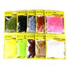 HENGJIA 50 Pcs/Bag T Tail Silicone Soft Bait Fishing Artificial Worms Soft Lures Carp Fishing Accessories