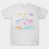 Футболка женская Love Is My Religion с принтом Harajuku Kawaii, летняя футболка с коротким рукавом для женщин, топ
