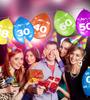Balony Odwrotny Nadruk Cyfra 60 Sześćdziesiąt 5Szt