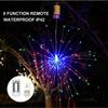 LED hanging tree remote control fireworks light courtyard tree light hanging atmosphere decoration light