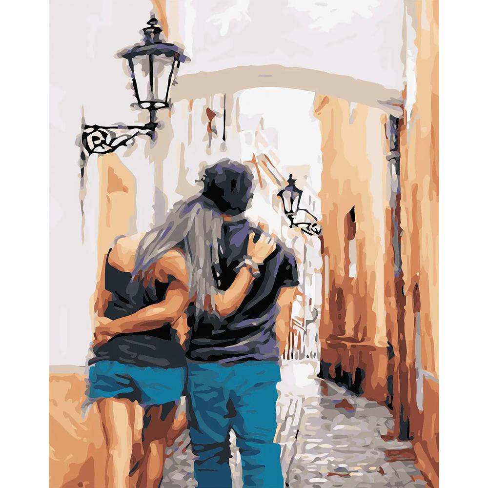 Безрамная картина, сделай сам, картина по номерам, женская раскраска по номерам, акриловая картина на холсте, ручная роспись, искусство рисования