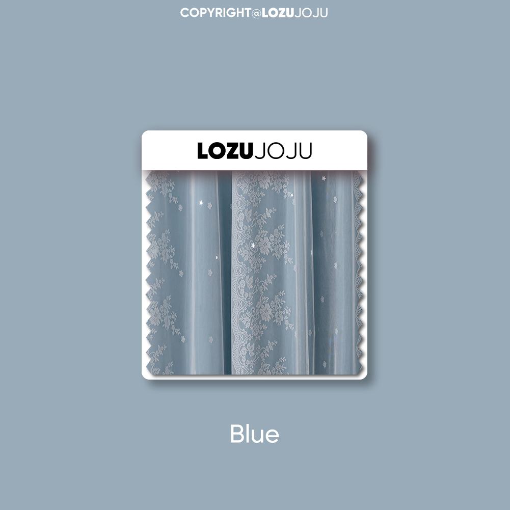 Комплект штор LOZUJOJU Hollow Star Blackout и кружевных прозрачных штор, интегрированная газовая штора и штора для гостиной, спальни, домашнего декора