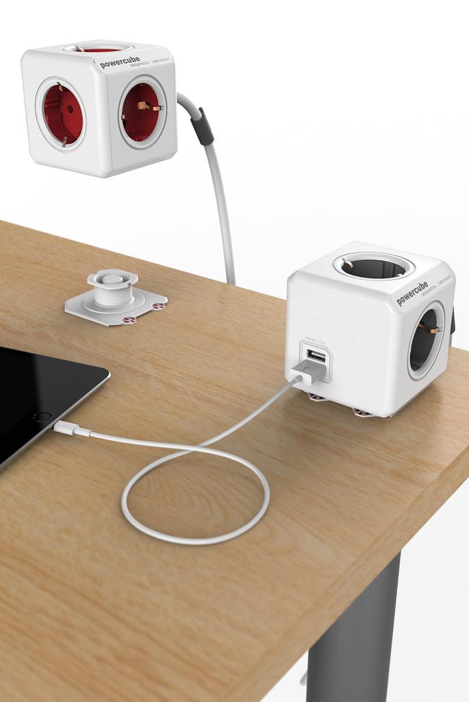 Powercube Extended Usb 1,5 M - Szary