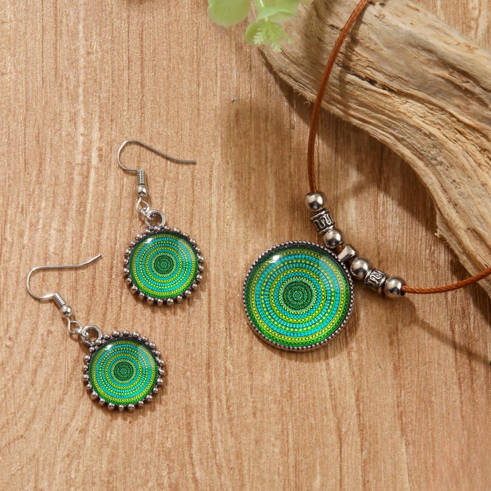 Стеклянное ожерелье Boho Evil Eyes Rope для женщин и мужчин, цветное ретро-цветочное турецкое ожерелье Lucky Eye, цепочка для ключицы