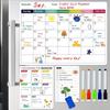 Magnetic Dry Erase Fridge Calendar Whiteboard Set,3 Pack 14.6" x 11" Reble Refrigerator Calendar for Fridge & Wall-Monthly, Weekly,Daily Planners