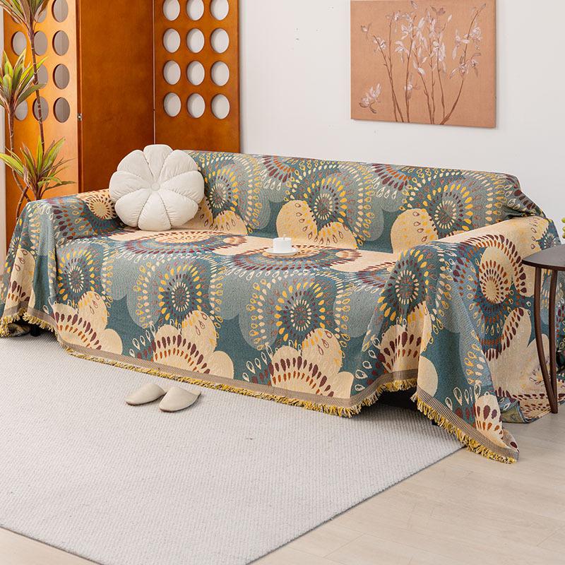 Funda Sofa Home Синель Гавайи Цветок Диван Коврик Пледы Всесезонный Кемпинг Пикник Чехол Диван Чехол