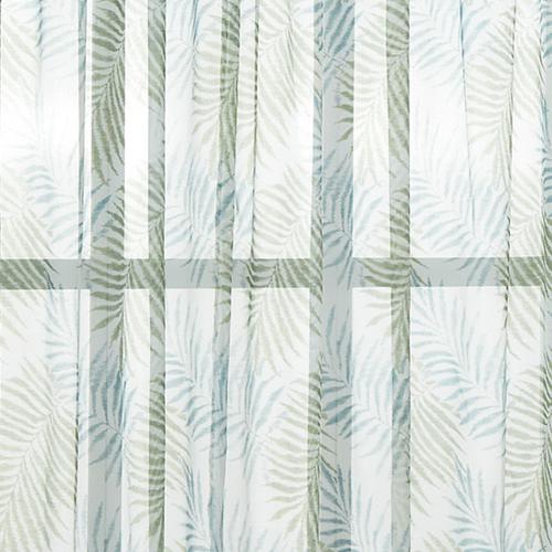1PC Summer Curtains Green Curtain Printed Leaves Blackout for Seaview Room French Window NAPEARL