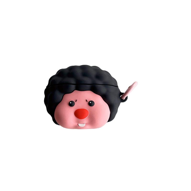 Exploding head small beaver AirPods Pro1/1 generation Apple Bluetooth wireless earphone cover cute silicone case for