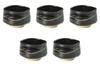 Set of 5 Tenmoku Matcha Bowls X Matcha Ceramic by Setomonohonpo (Ceramic) [11.3 7.7 Cm] Bowls, (Earthenware)