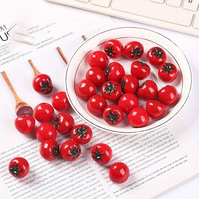 10 шт. DIY Мини-модель томата, украшения, DIY аксессуары, художественные ремесла, украшения для дома, идеальные ювелирные изделия своими руками, художественные ремесла