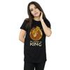 Disney Womens/Ladies The Lion King My Daddy Is King Cotton Boyfriend T-Shirt
