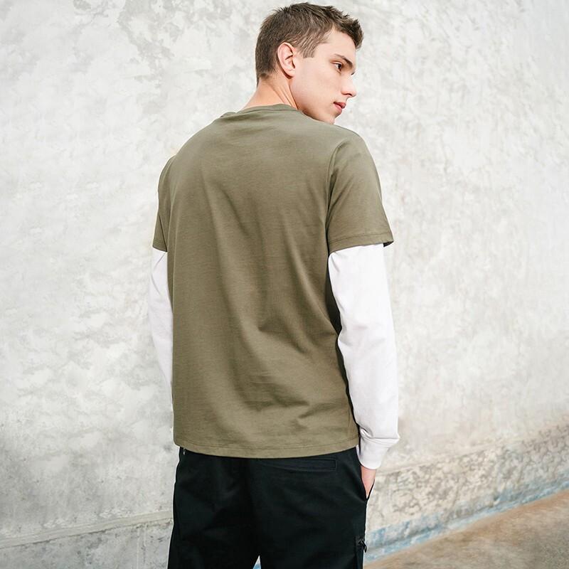 Dickies Мужская футболка прямого кроя SS21 с карманом и логотипом, топ, цвет темно-зеленый, DK008904MGR