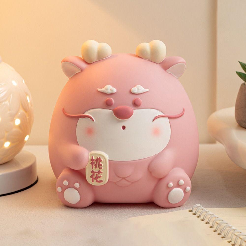 Adorable Dragon Coin Bank Unbreakable Money Saving Jar Desktop Doll Decor Cartoon Piggy Bank  Boys