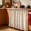 Cotton Kitchen Stove Cover Ruffled Edge Kitchen Cabinet Curtain Privacy Partition Curtain  Porch