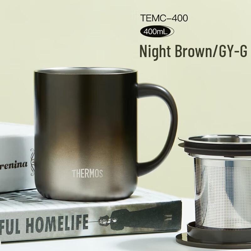 Thermos Stainless Steel Insulated Mug with Tea Filter TEMC-400