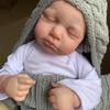 BZDOLL 20 дюймов Как настоящий Реборн Спящий Мальчик Кукла Игрушка 50 СМ 3D-Роспись с Видимыми Венами Мягкий Винил Детский Нарядный Подарок