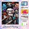 Terrifier Art the Clown Diamond Painting Kit 5D Full Drill DIY Diamond Mosaic Wall Art Home Decor