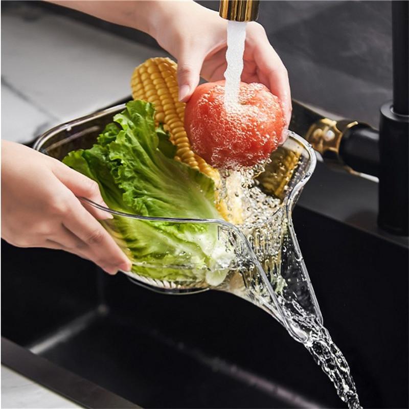 Multi-functional Drain Basket Sink Kitchen Sink Strainer Basket Strainer Sink Washing Basket Home Organizer Drain Fruit Strainer